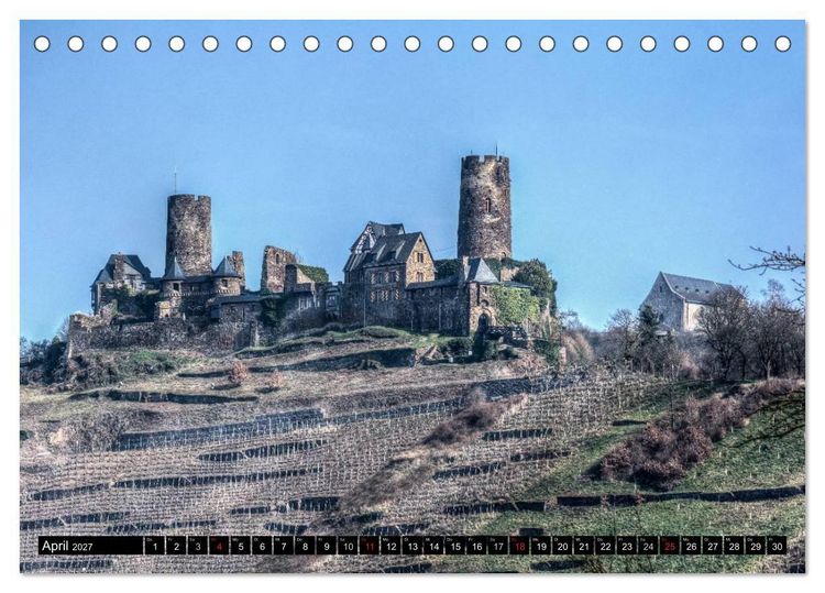 Produktbild: Mosel Impressionen Mystische Burgen und magische Orte (Tischkalender 2027 DIN A5 quer), CALVENDO Monatskalender