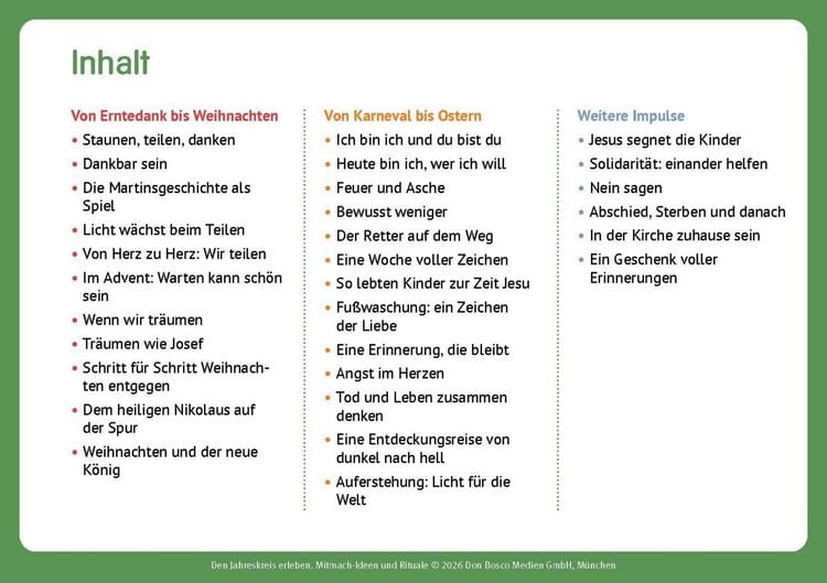 Produktbild: Den Jahreskreis erleben. 30 Mitmach-Ideen und Rituale