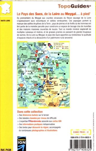 Produktbild: Le Pays des Sucs, de la Loire au Meygal... &agrave; pied