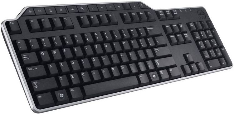 Produktbild: Dell KB522 USB Tastatur Deutsch, QWERTZ Schwarz USB-Anschluss, Spritzwassergesch&uuml;tzt