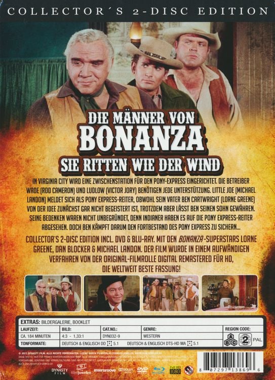 Produktbild: Die M&auml;nner von Bonanza - Sie ritten wie der Wind - Collector`s 2-Disc Edition