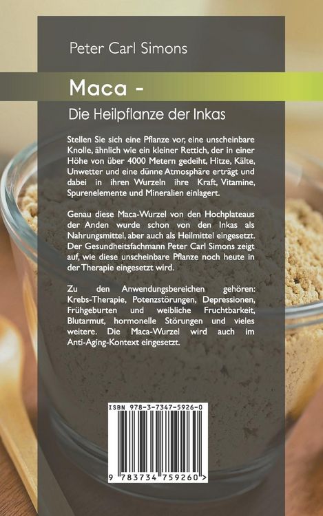 Produktbild: Maca - Die Heilpflanze der Inkas