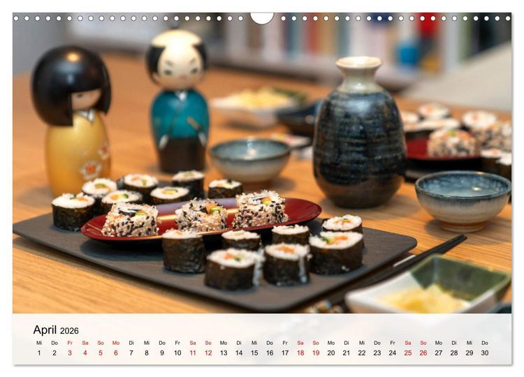 Produktbild: Japanese Cuisine (Wandkalender 2026 DIN A3 quer), CALVENDO Monatskalender