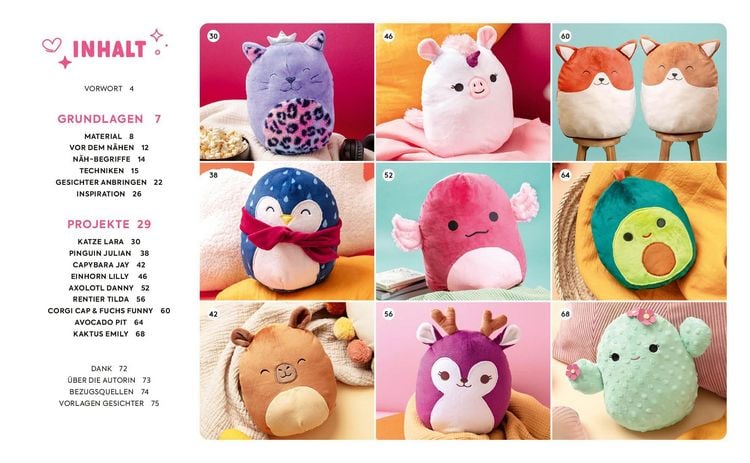 Produktbild: So squishy n&auml;hen: Niedliche Pl&uuml;schtiere in gro&szlig; und klein f&uuml;r Squishmallow-Fans mit @mommymade