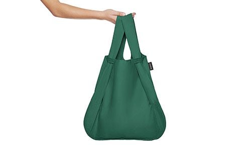 Produktbild: Notabag Original 2in1 Tasche & Rucksack - faltbare Einkaufstasche Backpack Bag - Forest Green