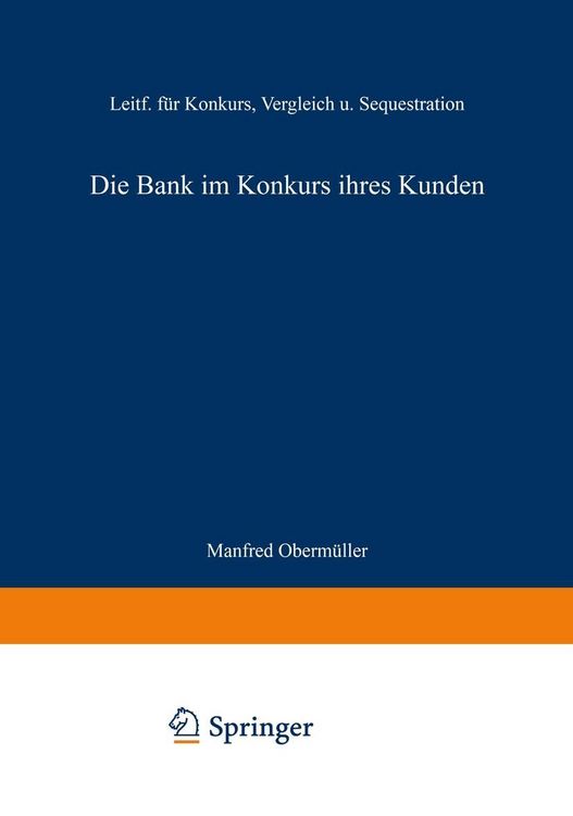 Produktbild: Die Bank im Konkurs ihres Kunden