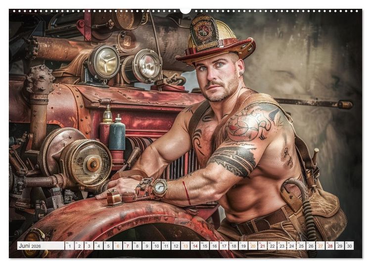 Produktbild: Feuerwehrm&auml;nner (Wandkalender 2026 DIN A2 quer), CALVENDO Monatskalender