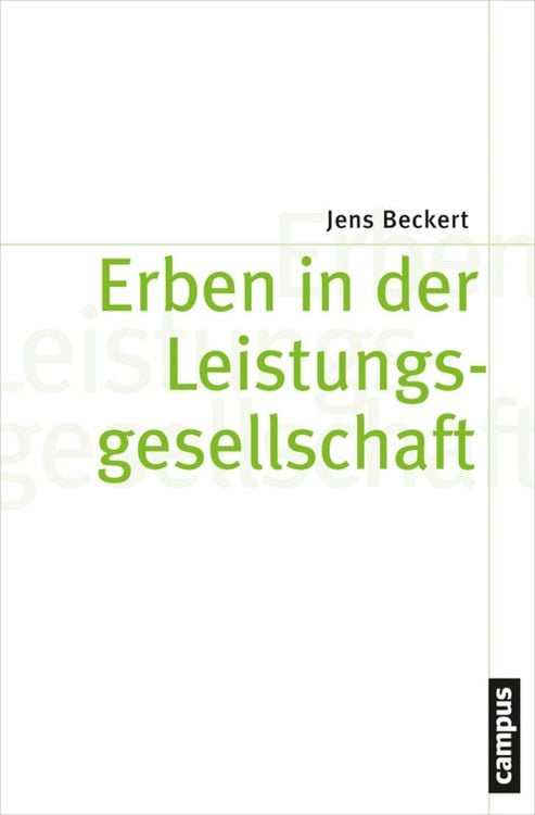 Produktbild: Erben in der Leistungsgesellschaft