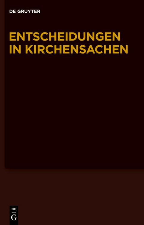 Produktbild: Entscheidungen in Kirchensachen seit 1946 / 1.1.-30.6.2007