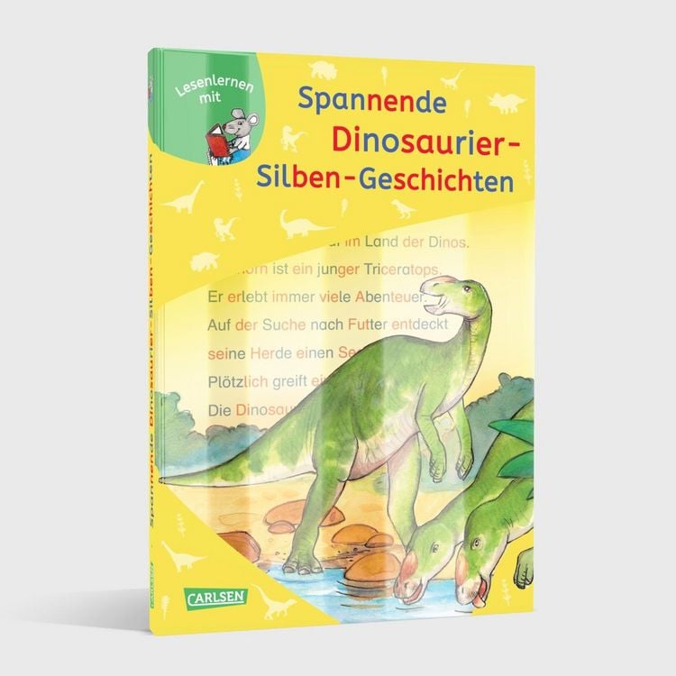 Produktbild: LESEMAUS zum Lesenlernen Sammelb&auml;nde: Spannende Dinosaurier-Silben-Geschichten