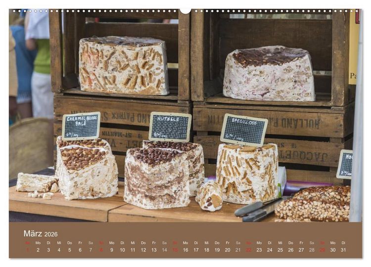 Produktbild: March&eacute; Provencal - M&auml;rkte der Provence (hochwertiger Premium Wandkalender 2026 DIN A2 quer), Kunstdruck in Hochglanz