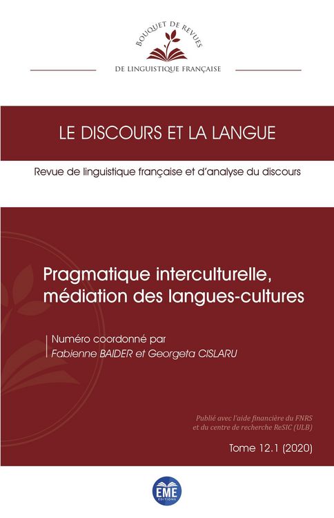 Produktbild: Pragmatique interculturelle, m&eacute;diation des langues-cultures