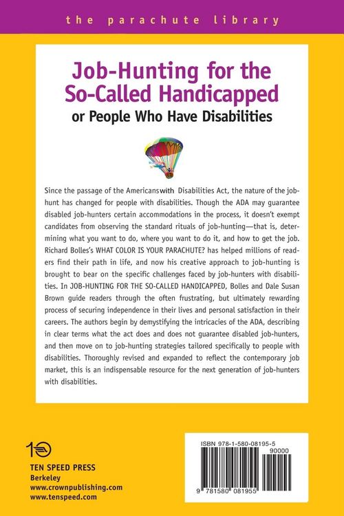 Produktbild: Job Hunting Tips for the So-Called Handicapped or People Who Have Disabilities