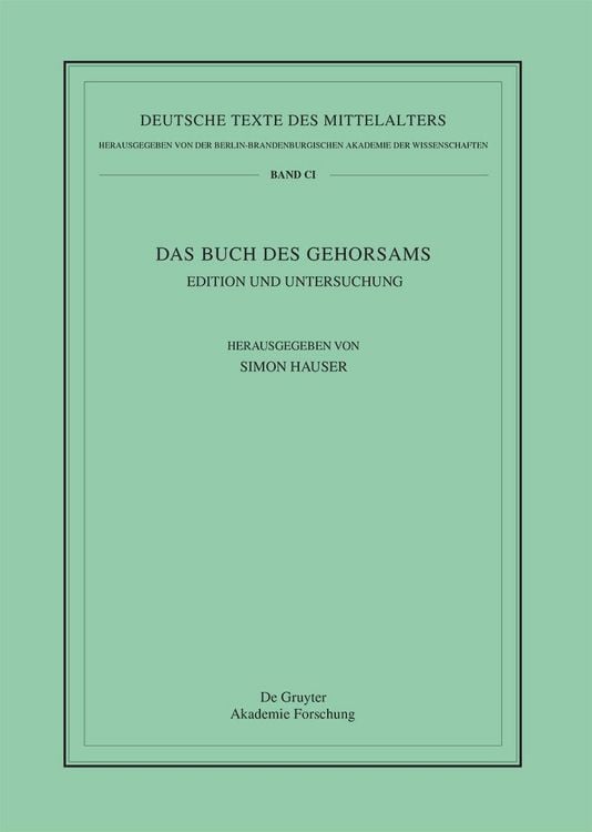 Produktbild: Das Buch des Gehorsams