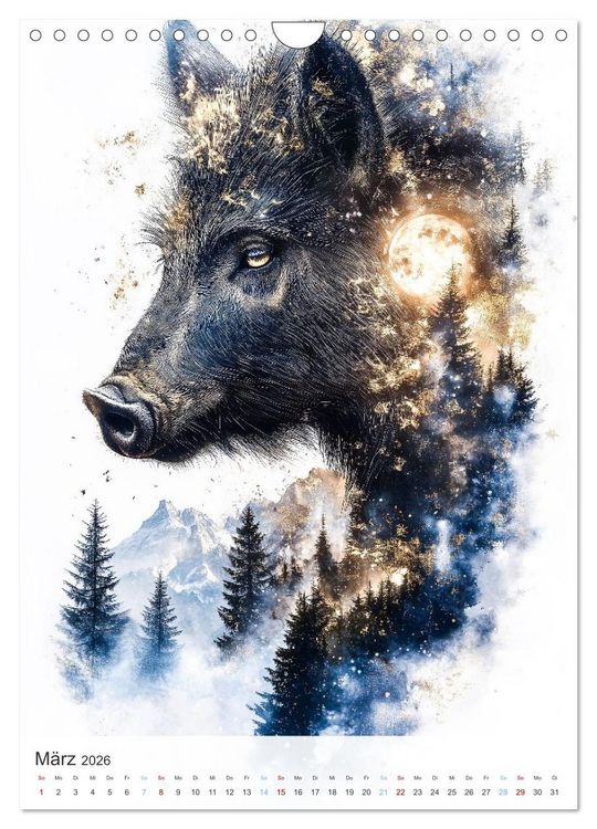 Produktbild: Fl&uuml;stern im Wald (Wandkalender 2026 DIN A4 hoch), CALVENDO Monatskalender