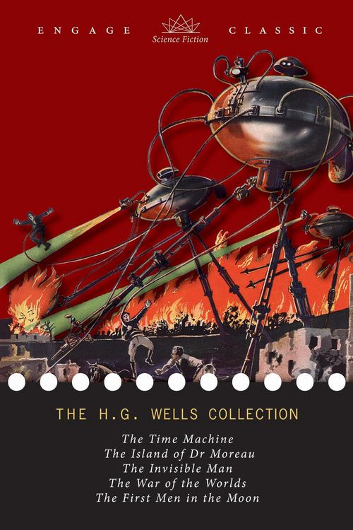 Produktbild: H. G. Wells Collection: 5 Novels (The Time Machine, The Island of Dr. Moreau, The Invisible Man, The War of the Worlds, and The First Men in the Moon)