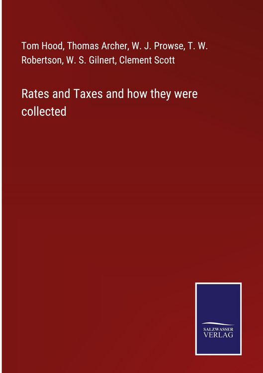 Produktbild: Rates and Taxes and how they were collected