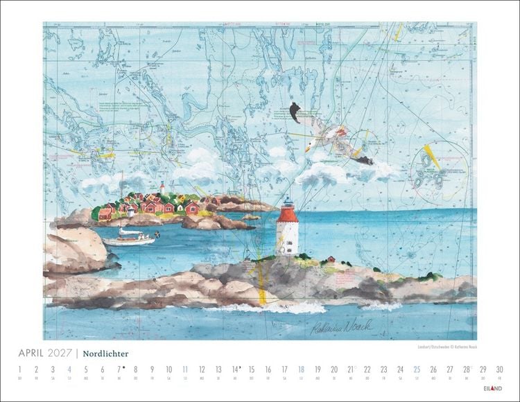 Produktbild: Nordlichter - See(h)karten Kalender 2027