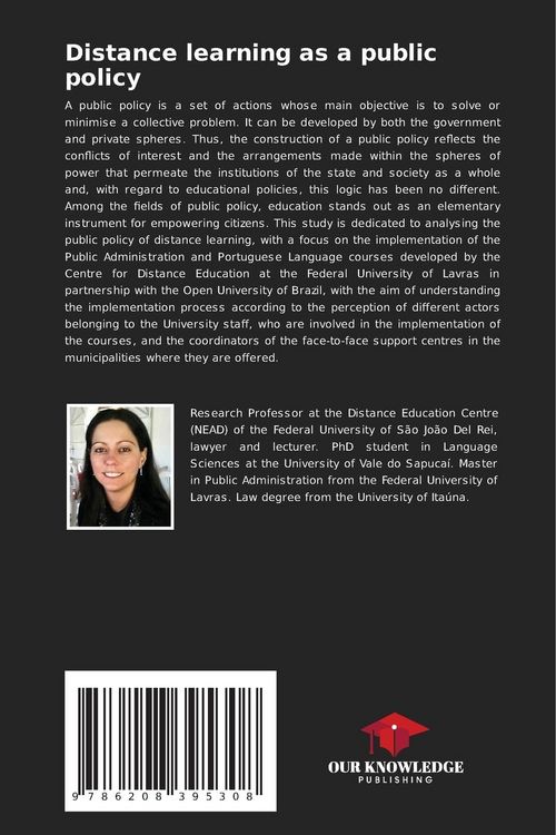 Produktbild: Distance learning as a public policy