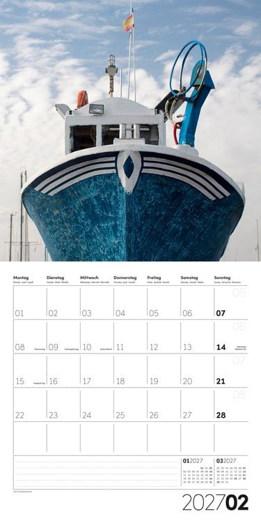 Produktbild: Die Farbe Blau Kalender 2027 - 30x30 - Art12