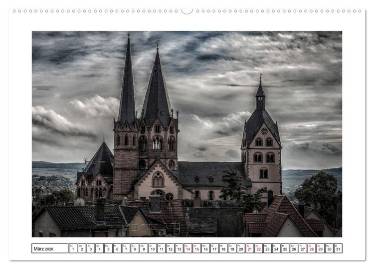 Produktbild: Marienkirche Gelnhausen (hochwertiger Premium Wandkalender 2026 DIN A2 quer), Kunstdruck in Hochglanz