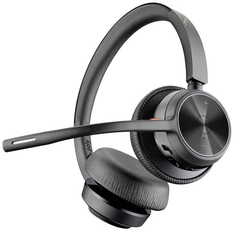 Produktbild: HP Poly Voyager 4320 USB-A Headset +BT700 Dongle On Ear Headset Bluetooth&reg; Stereo Schwarz Lautst&auml;rkeregelung, Mikrofon-Stummschaltung Computer
