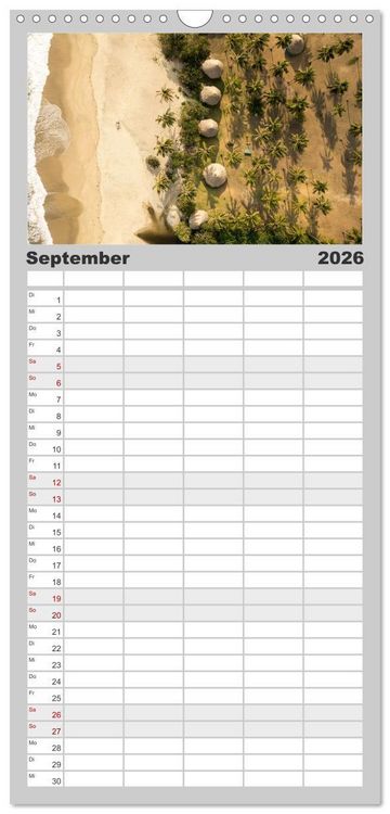 Produktbild: Familienplaner 2026 - Kolumbien - Eine unvergessliche Reise durch das bunte Land. mit 5 Spalten (Wandkalender, 21 x 45 cm) CALVENDO