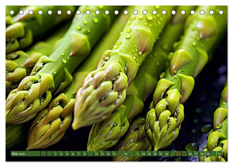 Produktbild: GR&Uuml;N - Gem&uuml;se und Obst - Knackig und Frisch (Tischkalender 2026 DIN A5 quer), CALVENDO Monatskalender