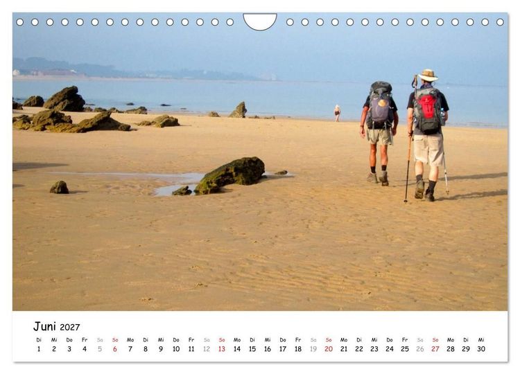 Produktbild: Camino del norte - K&uuml;stenweg (Wandkalender 2027 DIN A4 quer), CALVENDO Monatskalender