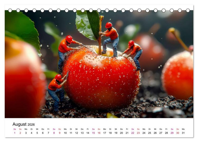 Produktbild: Winzige Welten - die kleinen Helfer des Jahres (Tischkalender 2026 DIN A5 quer), CALVENDO Monatskalender
