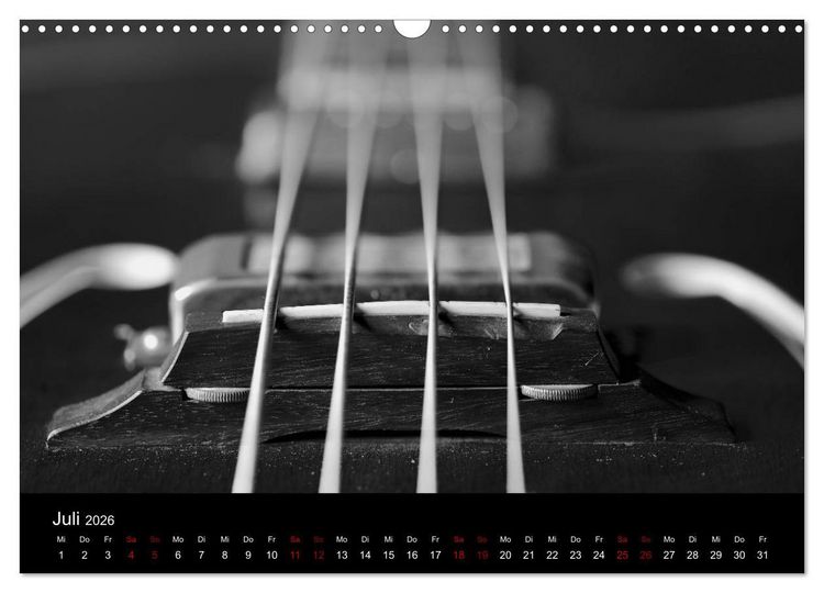 Produktbild: Regelwerke - Details alter E-Gitarren (Wandkalender 2026 DIN A3 quer), CALVENDO Monatskalender