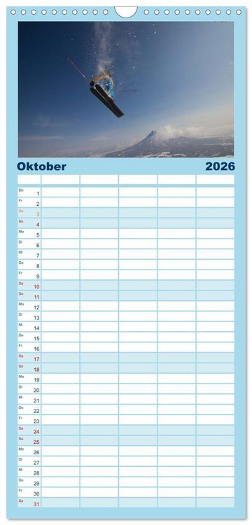 Produktbild: Familienplaner 2026 - Faskination mit 5 Spalten (Wandkalender, 21 x 45 cm) CALVENDO