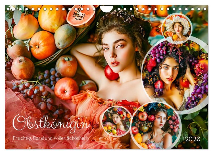 Produktbild: Obstk&ouml;nigin - Fruchtig, floral und voller Sch&ouml;nheit (Wandkalender 2026 DIN A4 quer), CALVENDO Monatskalender