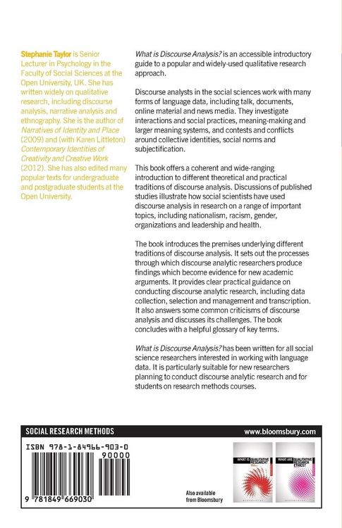 Produktbild: What Is Discourse Analysis?
