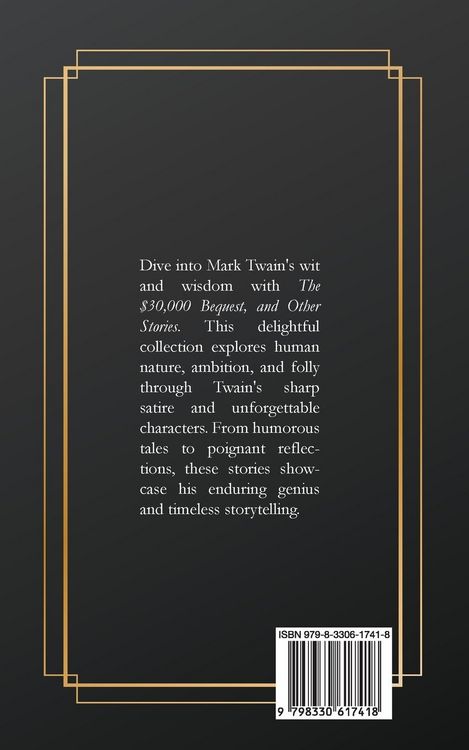 Produktbild: The $30,000 Bequest, and Other Stories