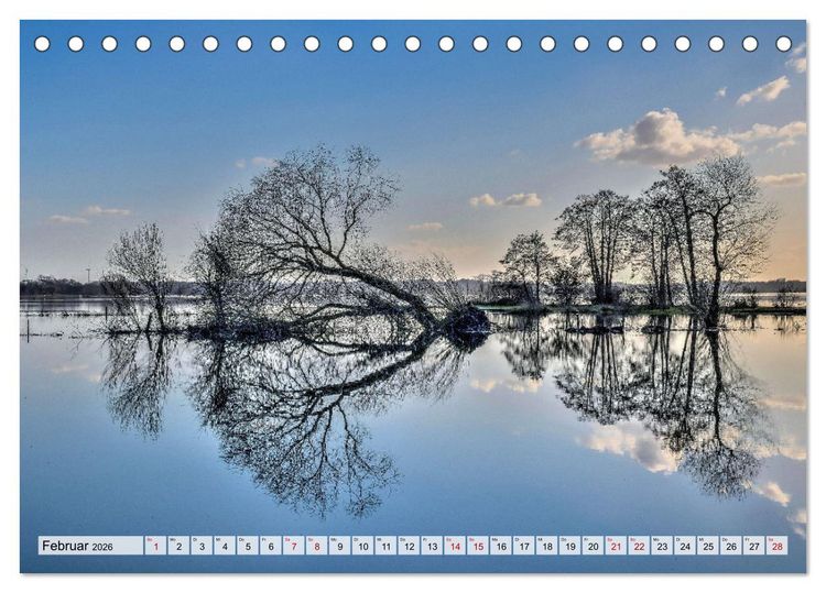 Produktbild: Hochwasser als Teil der Umwelt (Tischkalender 2026 DIN A5 quer), CALVENDO Monatskalender