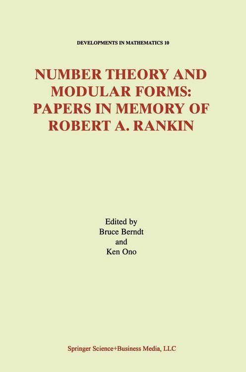 Produktbild: Number Theory and Modular Forms