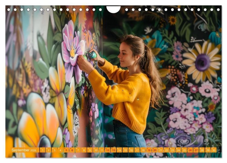 Produktbild: Erlebe mit mir die bunte Welt der Kreativit&auml;t (Wandkalender 2026 DIN A4 quer), CALVENDO Monatskalender