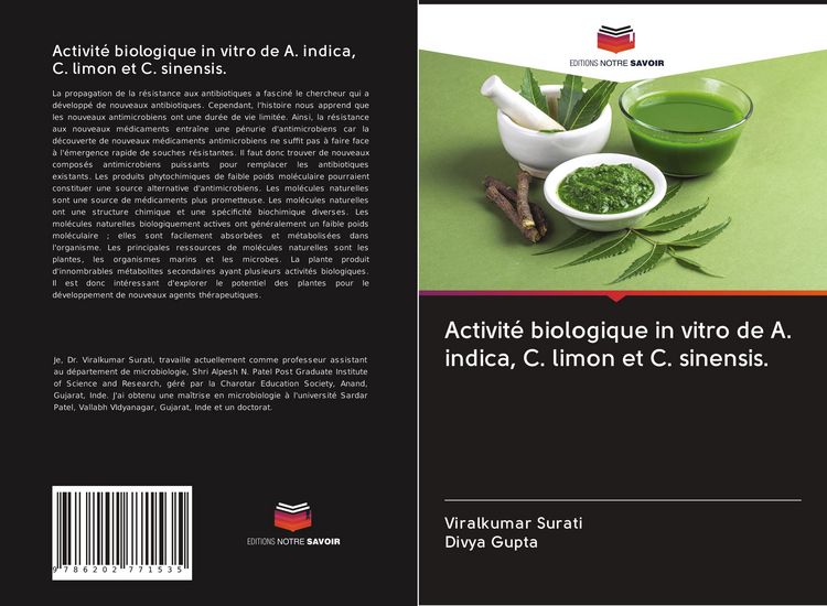 Produktbild: Activit&eacute; biologique in vitro de A. indica, C. limon et C. sinensis.