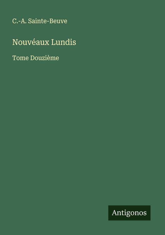 Produktbild: Nouv&eacute;aux Lundis