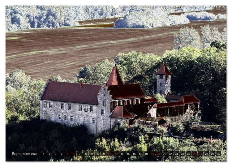 Produktbild: Burgen - Geheimnisvolles Mittelalter (Wandkalender 2026 DIN A2 quer), CALVENDO Monatskalender