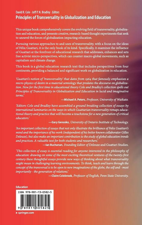 Produktbild: Principles of Transversality in Globalization and Education