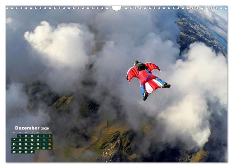 Produktbild: Base Jumping Adrenalin- Kick (Wandkalender 2026 DIN A3 quer), CALVENDO Monatskalender