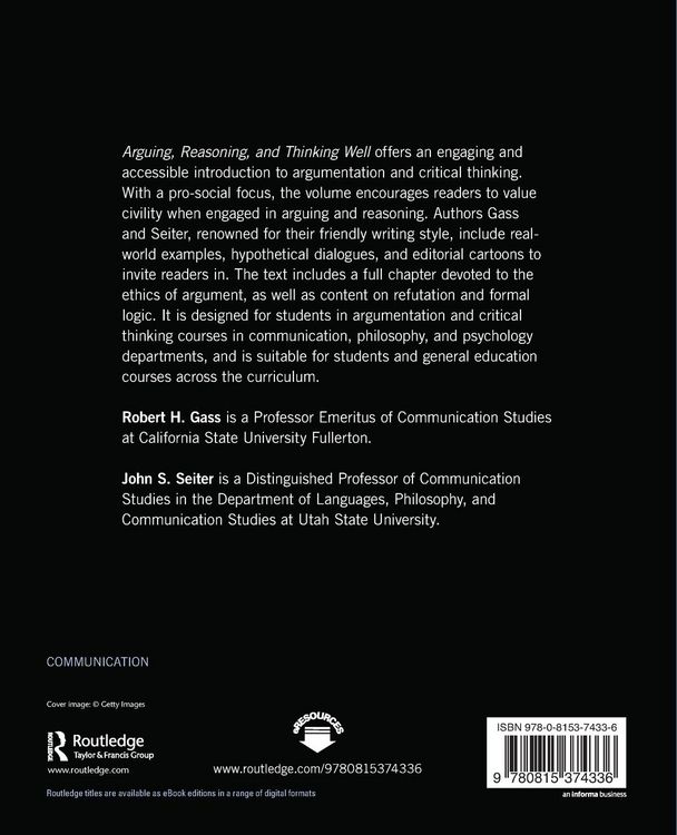 Produktbild: Arguing, Reasoning, and Thinking Well