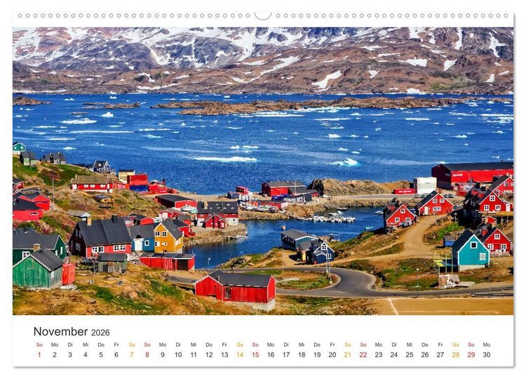 Produktbild: Gr&ouml;nland - Arktische Tr&auml;ume (hochwertiger Premium Wandkalender 2026 DIN A2 quer), Kunstdruck in Hochglanz