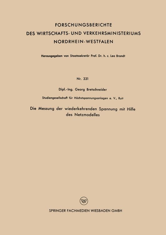 Produktbild: Die Messung der wiederkehrenden Spannung mit Hilfe des Netzmodelles