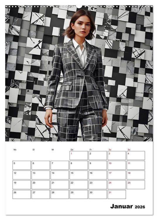 Produktbild: Schachspiel der Mode (Wandkalender 2026 DIN A2 hoch), CALVENDO Monatskalender