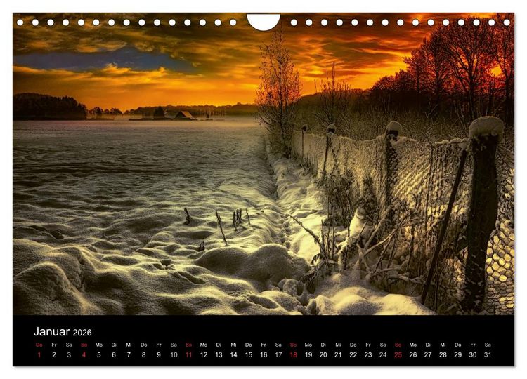 Produktbild: Die Farben des Niederrheins (Wandkalender 2026 DIN A4 quer), CALVENDO Monatskalender