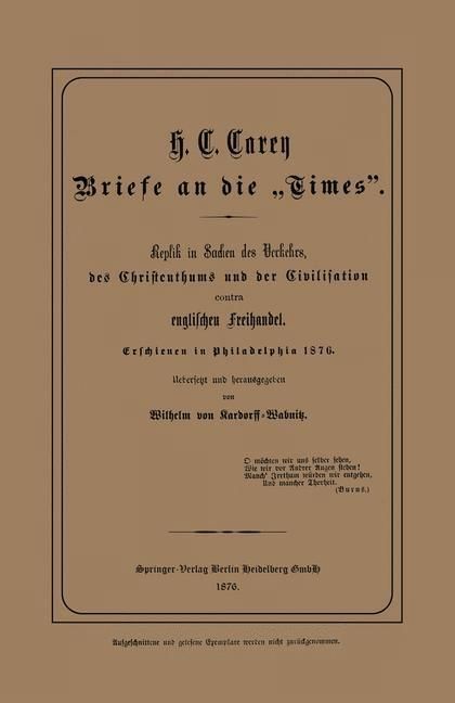 Produktbild: Briefe an die "Times"