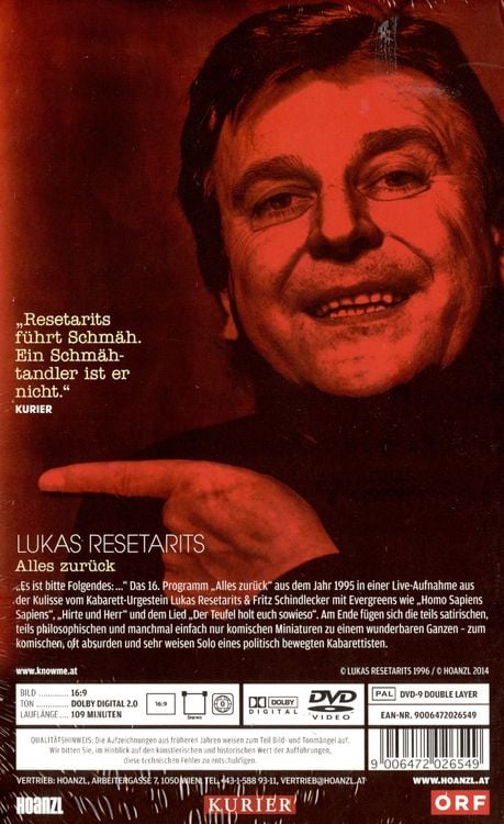 Produktbild: Lukas Resetarits - Alles zur&uuml;ck